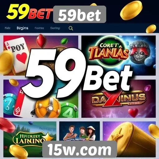 Visão geral dos jogos disponíveis no site 59bet